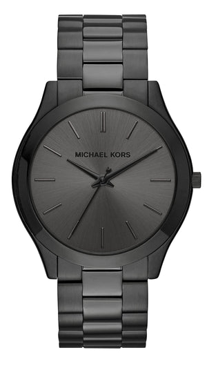 Michael Kors Slim Runway Black Dial Black Steel Strap Watch for Men - MK8507 Authentic Buy Shop Now