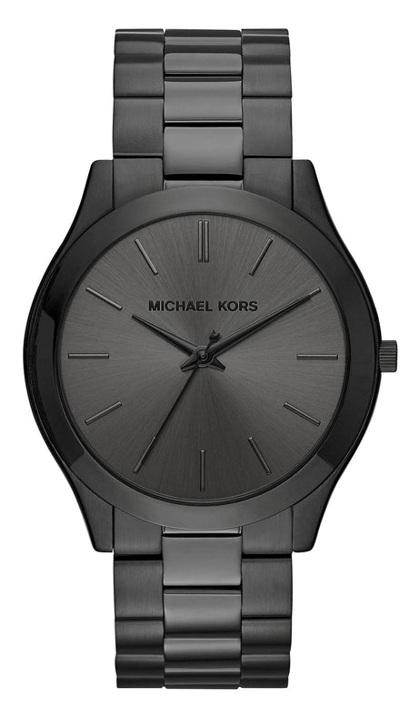 Michael Kors Slim Runway Black Dial Black Steel Strap Watch for Men - MK8507 Authentic Buy Shop Now