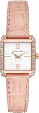 Michael Kors Lake Quartz White Dial Pink Leather Strap Watch For Women - MK2763 Authentic Buy Shop Now