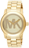 Michael Kors Slim Runway Gold Dial Gold Steel Strap Watch for Women - MK3477 Authentic Buy Shop Now