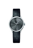 Calvin Klein Accent Black Dial Black Leather Strap Watch for Women - K2Y2Y1C3 Authentic Buy Shop Now