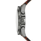 Fossil Garrett Chronograph Grey Dial Brown Leather Strap Watch for Men - FS5770 Authentic Buy Shop Now