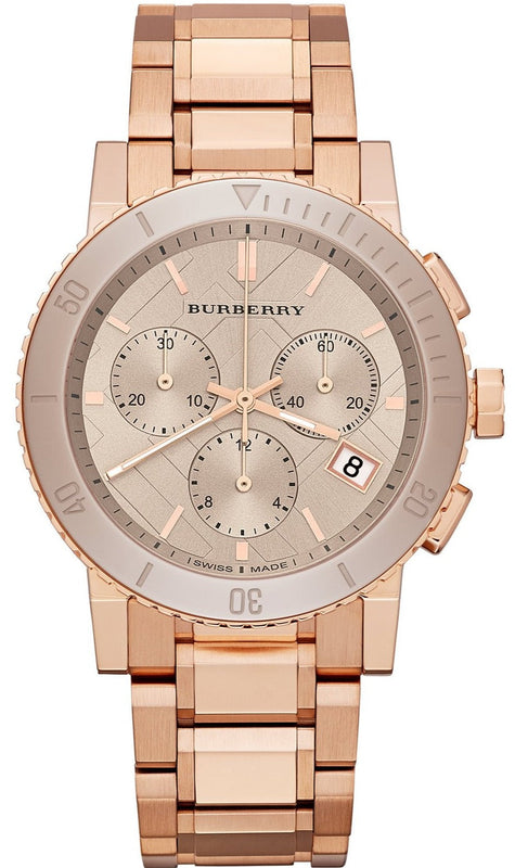 Burberry The City Rose Gold Dial Rose Gold Steel Strap Watch for Women - BU9703 Authentic Buy Shop Now