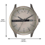 Armani Exchange Hampton Chronograph Grey Dial Grey Steel Strap Watch For Men - AX2194 Authentic Buy Shop Now