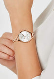 Emporio Armani Aurora Quartz Silver Dial Gold Steel Strap Watch For Women - AR11108 Authentic Buy Shop Now