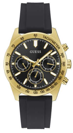 Guess Sport Multifunctional Black Dial Black Rubber Strap Watch for Men - GW0332G2 Authentic Buy Shop Now