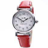 Coach Madison White Dial Red Leather Strap Watch for Women - 14502407 Authentic Buy Shop Now