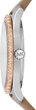 Michael Kors Layton Mother of Pearl White Dial Brown Leather Strap Watch For Women - MK2910 Authentic Buy Shop Now