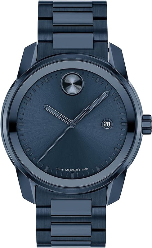 Movado Bold Verso Blue Dial Blue Steel Strap Watch for Men - 3600862 Authentic Buy Shop Now