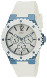 Guess Overdrive Chronograph White Dial White Rubber Strap Watch for Women - W0149L6 Authentic Buy Shop Now