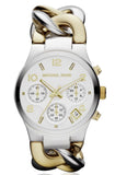 Michael Kors Runway White Dial Two Tone Steel Strap Watch for Women - MK3199 Authentic Buy Shop Now