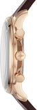 Fossil Goodwin Chronograph White Dial Brown Leather Strap Watch for Men - FS5415 Authentic Buy Shop Now