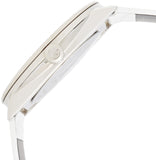 Calvin Klein Accent Silver Dial White Leather Strap Watch for Women - K2Y211K6 Authentic Buy Shop Now
