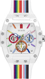 Guess Phoenix Analog White Dial White Silicone Strap Watch for Men - GW0720G1 Authentic Buy Shop Now