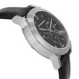 Burberry The City Chronograph Black Dial Black Leather Strap Watch for Men - BU9356 Authentic Buy Shop Now