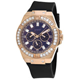 Guess Venus Diamonds Black Dial Black Rubber Strap Watch for Women - GW0118L2 Authentic Buy Shop Now