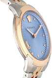Versace Audrey Quartz Blue Dial Two Tone Steel Strap Watch for Women - VELR00619 Authentic Buy Shop Now