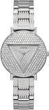Guess Trend Diamonds Silver Dial Silver Steel Strap Watch for Women - GW0512L1 Authentic Buy Shop Now