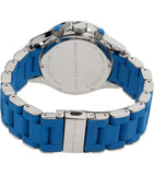 Marc Jacobs Rock Chronograph Blue Dial Blue Silicone Strap Watch for Women - MBM2575 Authentic Buy Shop Now