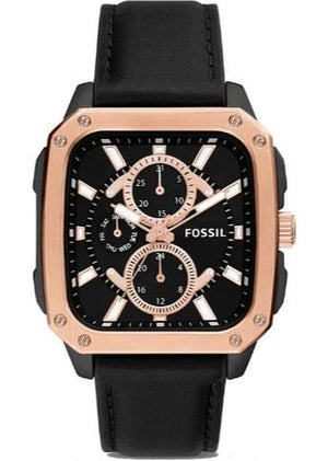 Fossil Multifunction Black Dial Black Leather Strap Watch for Men - BQ2654 Authentic Buy Shop Now