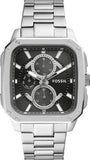 Fossil Inscription Multifunction Black Dial Silver Steel Strap Watch for Men - BQ2655 Authentic Buy Shop Now