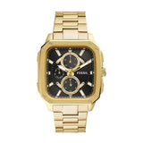 Fossil Inscription Multifunction Black Dial Gold Steel Strap Watch for Men - BQ2656 Authentic Buy Shop Now