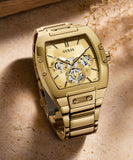 Guess Phoenix Multi Function Gold Dial Gold Steel Strap Watch for Men - GW0456G2 Authentic Buy Shop Now