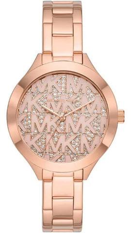 Michael Kors Slim Runway Rose Gold Dial Rose Gold Steel Strap Watch for Women - MK4658 Authentic Buy Shop Now