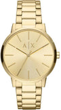 Armani Exchange Cayde Analog Gold Dial Gold Steel Strap Watch For Men - AX2707 Authentic Buy Shop Now