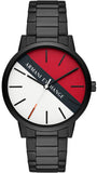 Armani Exchange Cayde Multicolor Dial Black Steel Strap Watch For Men - AX2725 Authentic Buy Shop Now