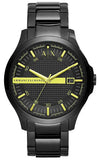 Armani Exchange Hampton Black Dial Black Steel Strap Watch For Men - AX2407 Authentic Buy Shop Now