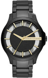 Armani Exchange Hampton Chronograph Black Dial Black Steel Strap Watch For Men - AX2192 Authentic Buy Shop Now