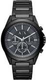 Armani Exchange Drexler Chronograph Black Dial Black Steel Strap Watch For Men - AX2639 Authentic Buy Shop Now
