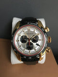Versace V-Ray Chronograph White Dial Black Leather Strap Watch for Men - VDB040014 Authentic Buy Shop Now