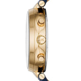 Michael Kors Sawyer Blue Dial Blue Leather Strap Watch for Women - MK2425 Authentic Buy Shop Now