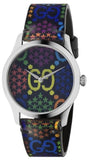 Gucci G Timeless Quartz Black Dial Black Leather Strap Watch For Women - YA1264146 Authentic Buy Shop Now
