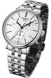 Tissot Carson Premium White Dial Silver Steel Strap Watch For Men - T122.417.11.011.00 Authentic Buy Shop Now