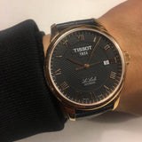 Tissot T Classic Le Locle Automatic Black Dial Black Leather Strap Watch For Men - T41.5.423.53 Authentic Buy Shop Now