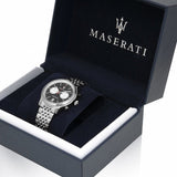 Maserati Legend Chronograph Black Dial Stainless Steel Watch For Men - R8873638001 Authentic Buy Shop Now