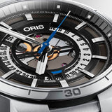 Oris TT1 Engine Date Skeleton Black Dial Silver Steel Strap Watch for Men - 0173377524124-0782408 Authentic Buy Shop Now