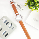 Fossil Candy White Dial Brown Leather Strap Watch for Women - ES3538 Authentic Buy Shop Now