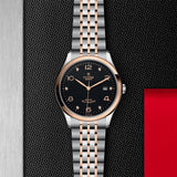 Tudor 1926 Automatic Diamonds Black Dial Two Tone Steel Strap Watch for Men - M91651-0004 Authentic Buy Shop Now
