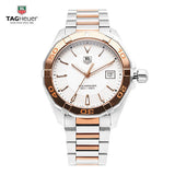 Tag Heuer Aquaracer Quartz White Dial Silver Strap Watch for Men - WAY1150.BD0911 Authentic Buy Shop Now