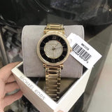 Michael Kors Catlin Black Dial Gold Steel Strap Watch for Women - MK3338 Authentic Buy Shop Now