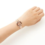 Marc Jacobs Tether Transparent Rose Gold Dial Rose Gold Steel Strap Watch for Women - MBM3417 Authentic Buy Shop Now