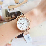 Marc Jacobs Baker White Dial Rose Gold Steel Strap Watch for Women - MBM3244 Authentic Buy Shop Now
