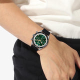 Hugo Boss Santiago Green Dial Black Nylon Strap Watch for Men - 1513936 Authentic Buy Shop Now