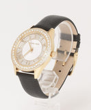Michael Kors Harlowe Analog White Dial Black Leather Strap Watch For Women - MK2988 Authentic Buy Shop Now