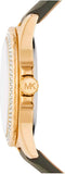 Michael Kors Mini Everest Crystals White Dial Green Leather Strap Watch for Women - MK4720 Authentic Buy Shop Now