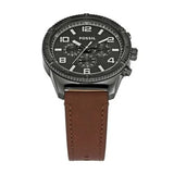Fossil Brox Multifunction Grey Dial Brown Leather Strap Watch for Men - BQ2800 Authentic Buy Shop Now